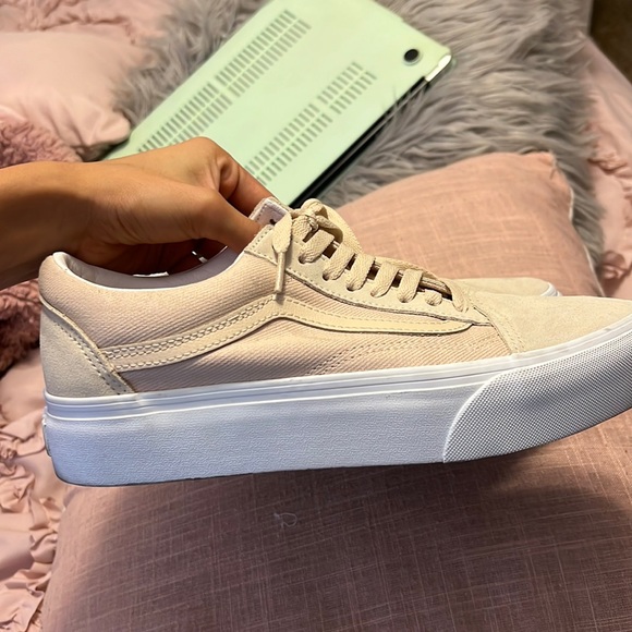 light pink platform vans